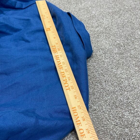 Talbots womens 4 button blazer sz 14W blue Irish linen lightweight jacket nwt - Picture 8 of 12